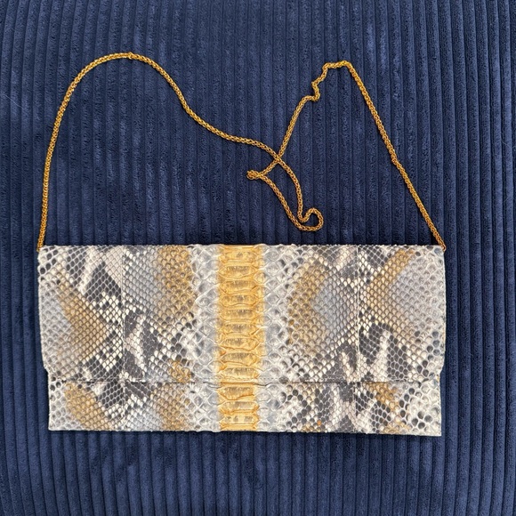 Carlos Falchi Python Clutch Bag - Picture 11 of 13